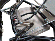 ロータスカート　フロアパネル　アルミペダル